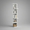 Estante Vertical Branca em MDF com 5 Prateleiras, 40 x 30 x 180 cm
