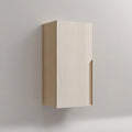 Armário suspenso em MDF Bege e Carvalho Claro com Porta, 40 x 32 x 80 cm