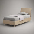 Cama Individual em Carvalho Claro com Cabeceira, para Colchão 90 x 200 cm