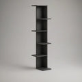 Estante Vertical Aberta em MDF Preto 40 x 30 x 180 cm